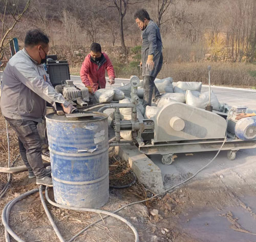 海西路面下沉注浆